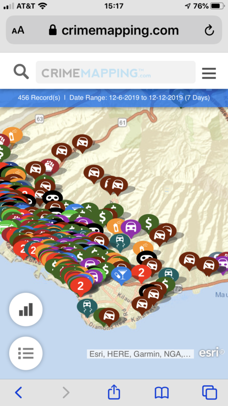 ホノルル犯罪マップ ラニカイツアードットコム